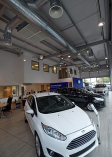 Monodraught Cool phase helps Fords Retail Car Showrooms Go Green
