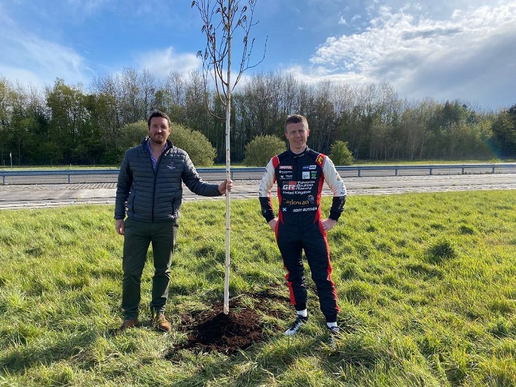 GROUNDS CARE GROUP TEAMS UP WITH BRITISH TOURING CAR CHAMPIONSHIP STAR TO OFFSET CARBON FOOTPRINT WITH TREE-PLANTING DRIVE