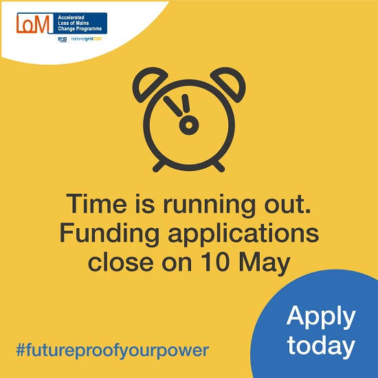 Four weeks left to apply for funding to update electricity generators
